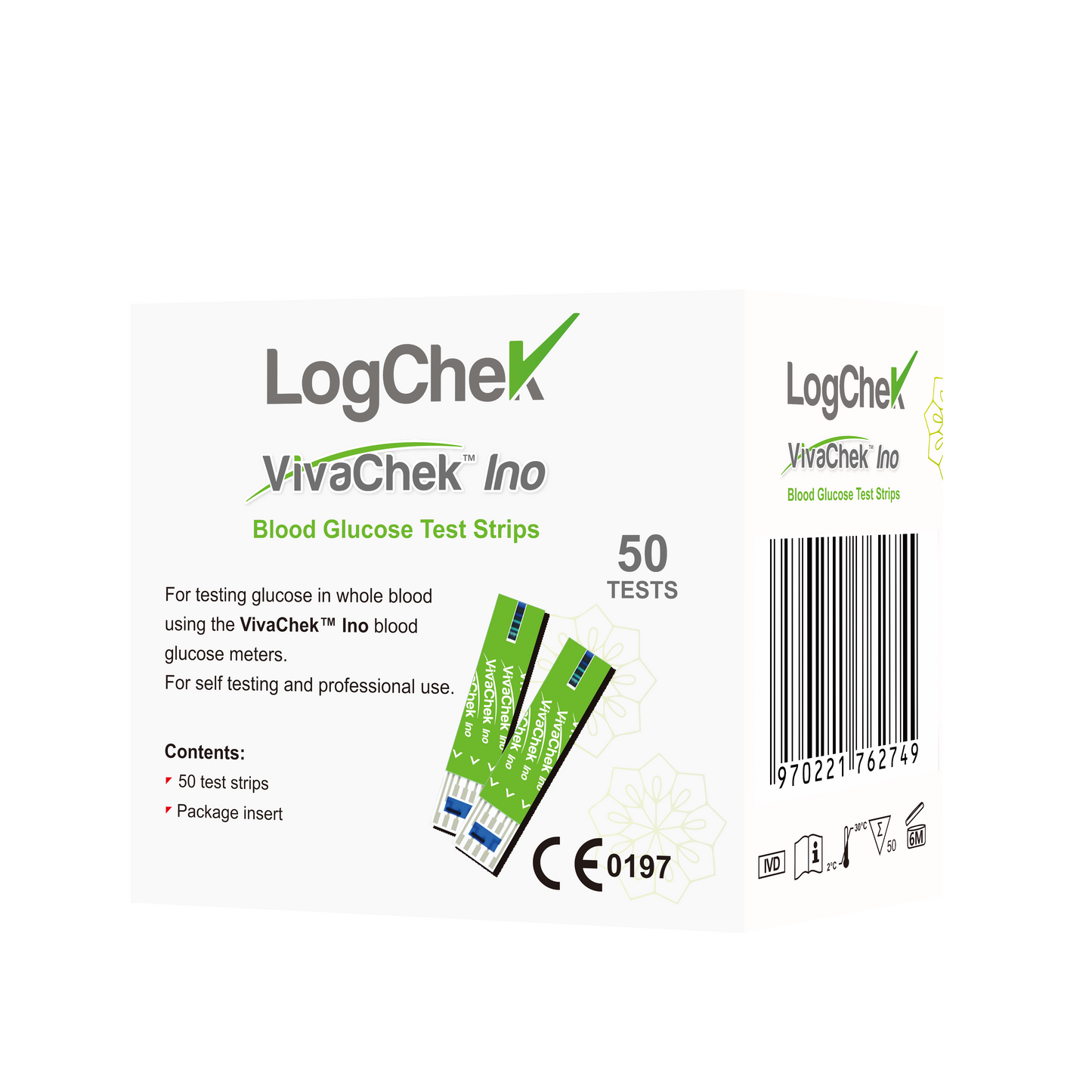 LogChek Vivachek Ino Test Strips 50's Pack